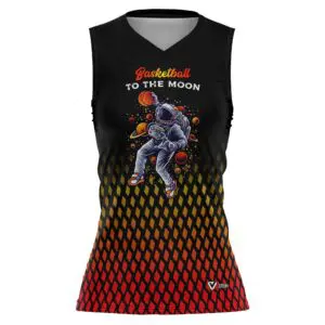 Peto sencillo Baloncesto "To the moon" Femenino oscuro